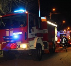 Потушен сильный пожар, возникший на лесопильне в Панявежисе в понедельник утром