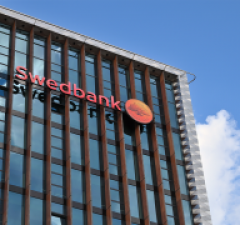 Прибыль Swedbank в этом году снизилась на 4% до 264 млн евро