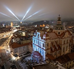 В Вильнюсе начинается фестиваль света, посвященный 702-летию столицы