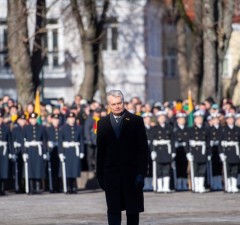 Науседа призывает единодушно праздновать 16 февраля: "Литва приобретает твердость алмаза“