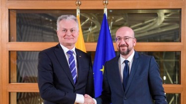 Литву посетит председатель Европейского совета Шарль Мишель