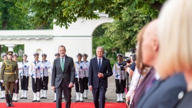 Президент Литвы встретился с прибывшим в Литву Королем Испании